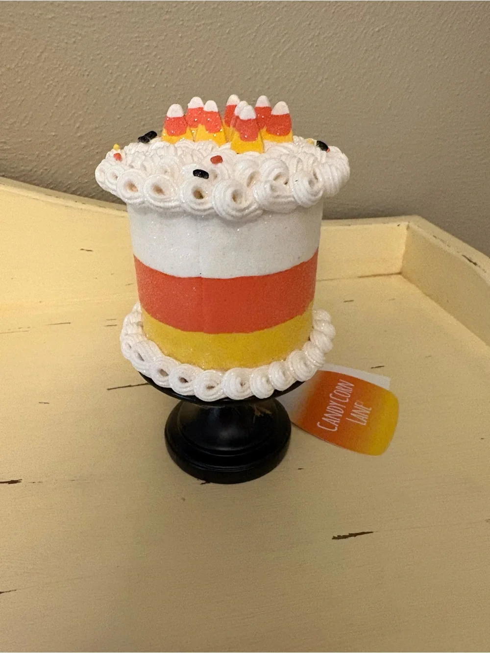 Candy Corn Lane Cake NWT 6”